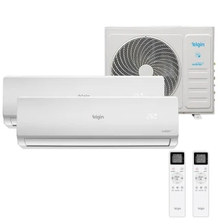 Ar Condicionado Bi Split Elgin 18000 BTUs (HW 09K+09K) Quente e Frio Inverter 220V R32 (MTQE18C2CB) Ar Condicionado Bi Split Elgin 18000 BTUs (HW 09K+09K) Quente e Frio Inverter 220V R32 (MTQE18C2CB)
