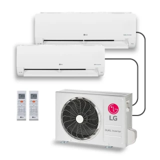 Ar-Condicionado LG Dual Inverter Voice +AI Bi-Split 16.000 BTU (9.000+12.000 BTU) Frio 220V - S32Q16SA212 Ar-Condicionado LG Dual Inverter Voice +AI Bi-Split 16.000 BTU (9.000+12.000 BTU) Frio 220V - S32Q16SA212