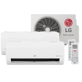 Ar-Condicionado LG Dual Inverter Voice +AI Bi-Split 16.000 BTU (9.000+12.000 BTU) Frio 220V - S32Q16SA212 Ar-Condicionado LG Dual Inverter Voice +AI Bi-Split 16.000 BTU (9.000+12.000 BTU) Frio 220V - S32Q16SA212