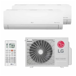 Ar Condicionado Multi Bi Split Inverter LG 18000 BTUs 1X9000 + 1X12000 Quente e Frio 220V Z2UW18GFB1.AWGZBR1 Ar Condicionado Multi Bi Split Inverter LG 18000 BTUs 1X9000 + 1X12000 Quente e Frio 220V Z2UW18GFB1.AWGZBR1
