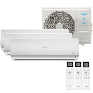Ar Condicionado Tri Split Elgin Inverter 27000 (2X9000 + 1X12000) Quente Frio 220V (MTQE27C2CB) Ar Condicionado Tri Split Elgin Inverter 27000 (2X9000 + 1X12000) Quente Frio 220V (MTQE27C2CB)