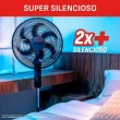 Ventilador de Coluna Arno 140W 40cm 6 Pás 3 Velocidades Preto VE2C 110V