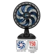 Ventilador de Mesa 150W 40CM 7 Pás 3 Velocidades Preto e Azul VE70 X-treme 220V